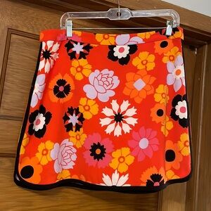 Victoria Beckham for Target 70s print skirt